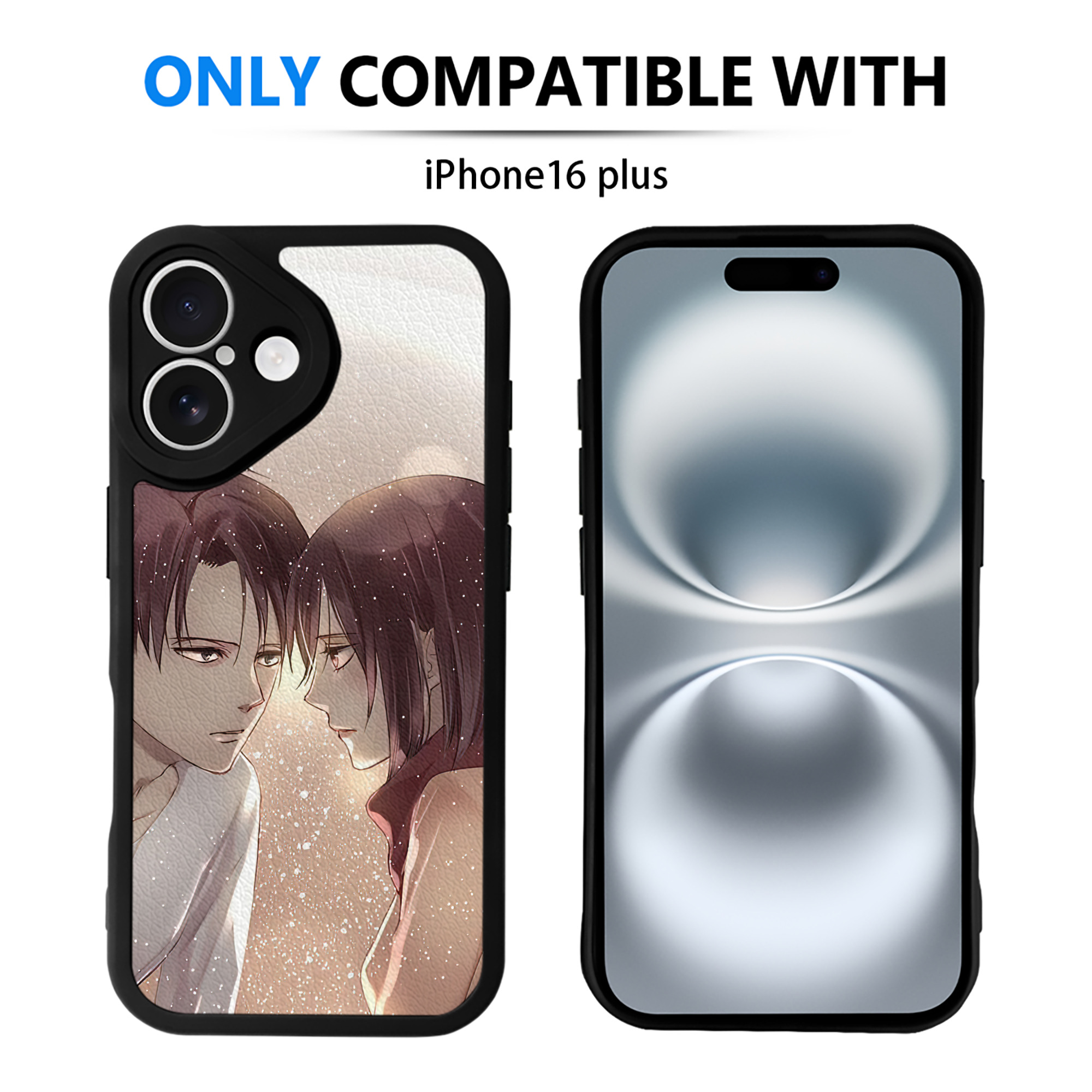 （画像用） 進撃の巨人 Attack on Titan 【iPhone 16シリーズ対応】シリコンスマホケース（レザー調） 材質：シリコン